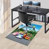 1pc Robocar Poli Adventure Carpet for Playroom Bedroom Living Room Sofa Home Decor,kids Game Area Rug Non-slip Floor Mat Y730158