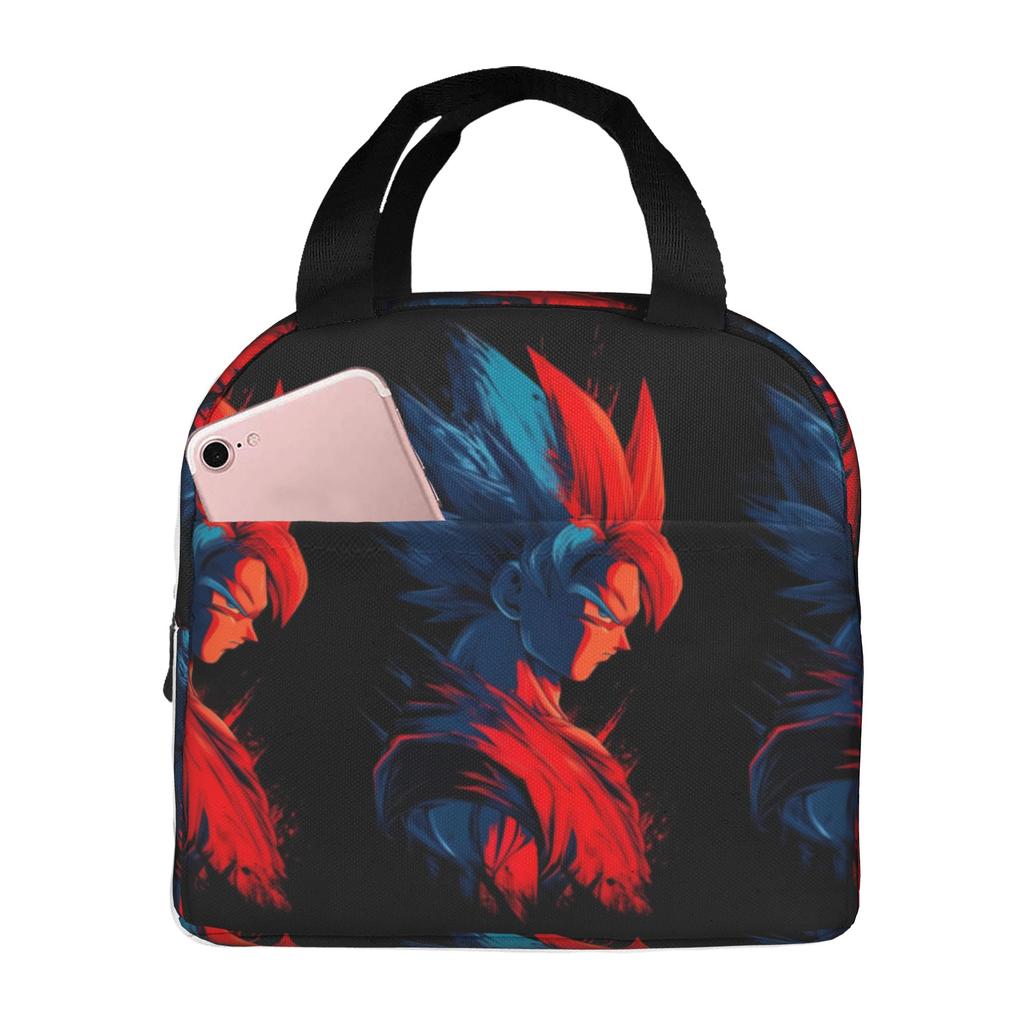 Custom DBZ Dragons Goku Ball Thermal Insulated Lunch Bag Women Men Warrior Resuable Lunch Tote for Outdoor Camping Travel