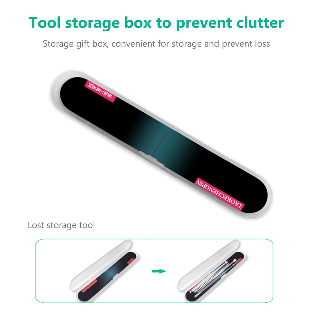 Набор из 6 предметов для удаления ушной серы в Acciaio Inossidabile Earpick для удаления кюреток из ушной серы