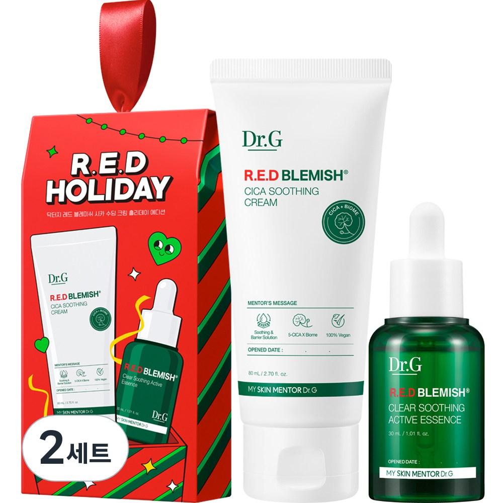Dr.G Набор успокаивающих кремов Red Blemish Cica Soothing Cream Holiday Edition, 110 мл, 2 набора