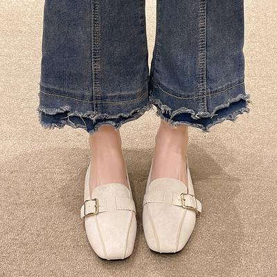 Мода 2024 Бренд Женская обувь Слипоны Женские балетки Модный леопардовый принт Повседневные балетки Женские Новые Большого размера Квадратный носок Плоские Низкий каблук