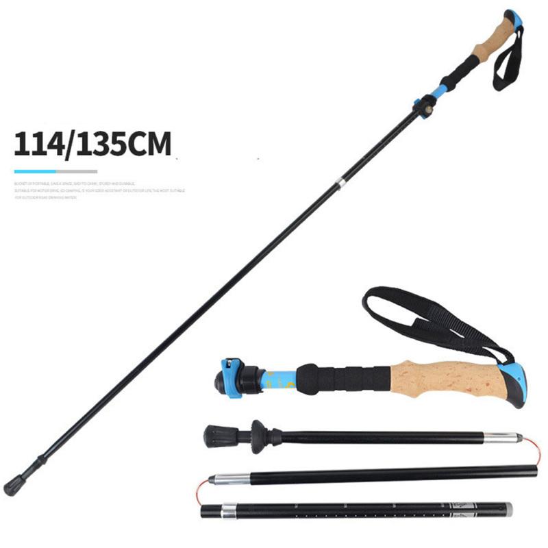 Ручка для треккинговой палки, 5-секционная складная походная трость, треккинговые палки, альпеншток Hssiking