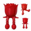 3D-печатная фигурка розы с подвижными ногами, подвижными суставами, цветок-фиджет, украшение для рабочего стола, сувенир, подарок на День матери, на День святого Валентина