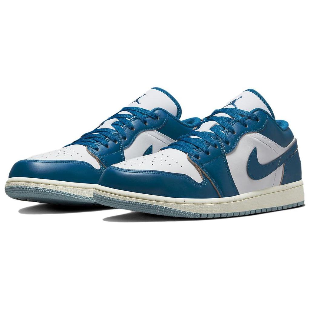 Air Jordan 1 Low SE Industrial Blue Men Sneakers White Blue-Grey Sail FN5214-141