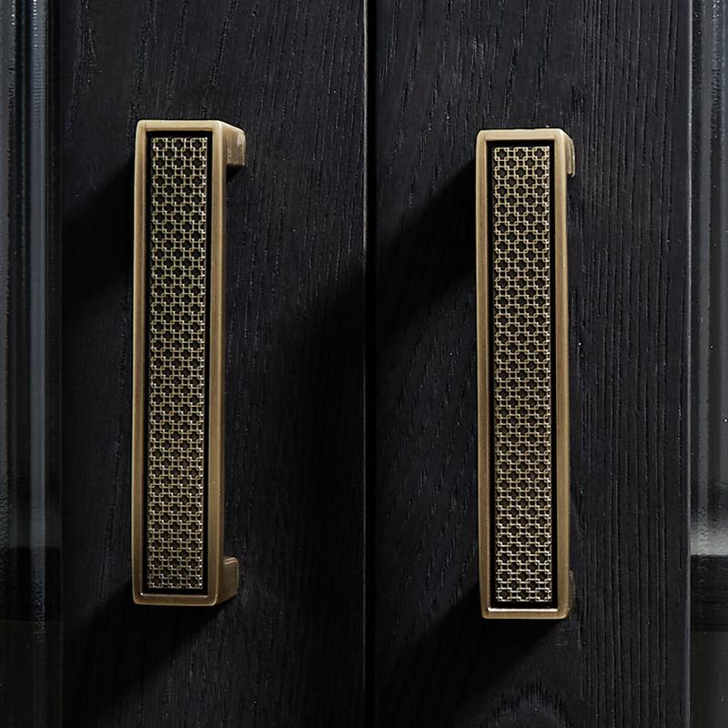 Luxury Brass Drawer Knob Vintage Cabinet Wardrobe Pull Handle Antique Bronze Kitchen Hardware Furniture Drawer Home Renovation