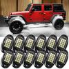 MICTUNING Светодиодные огни для бездорожья 12/16/20 модулей - Чистый белый цвет, Водонепроницаемая светодиодная подсветка днища, Лампа подсветки днища для автомобиля, грузовика