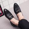 Classic Men Dress Shoes Slip On Loafers for Men Point Toe Business Casual Comfortable Men Formal Shoes Wedding Party Moccassins