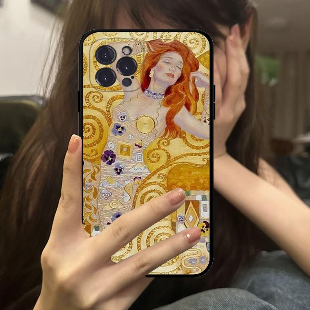 Чехол для телефона Гюстав Климт Портреты для IPhone 16 15 14 13 12 Mini 11 Pro XS Max X XR SE 6 7 8 Plus Мягкий силиконовый чехол