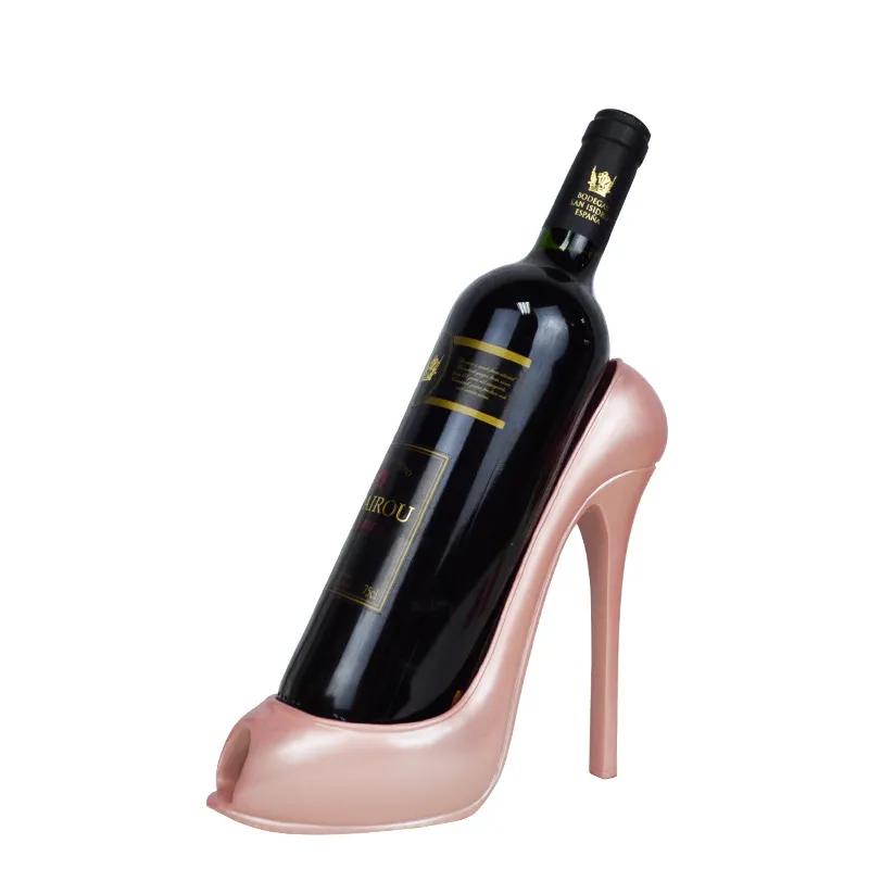 High Heel Shoe Wine Bottle Holder Stylish Rack Tools Basket Accessories for Home Party Restaurant Living Room Table Decorations Ya873