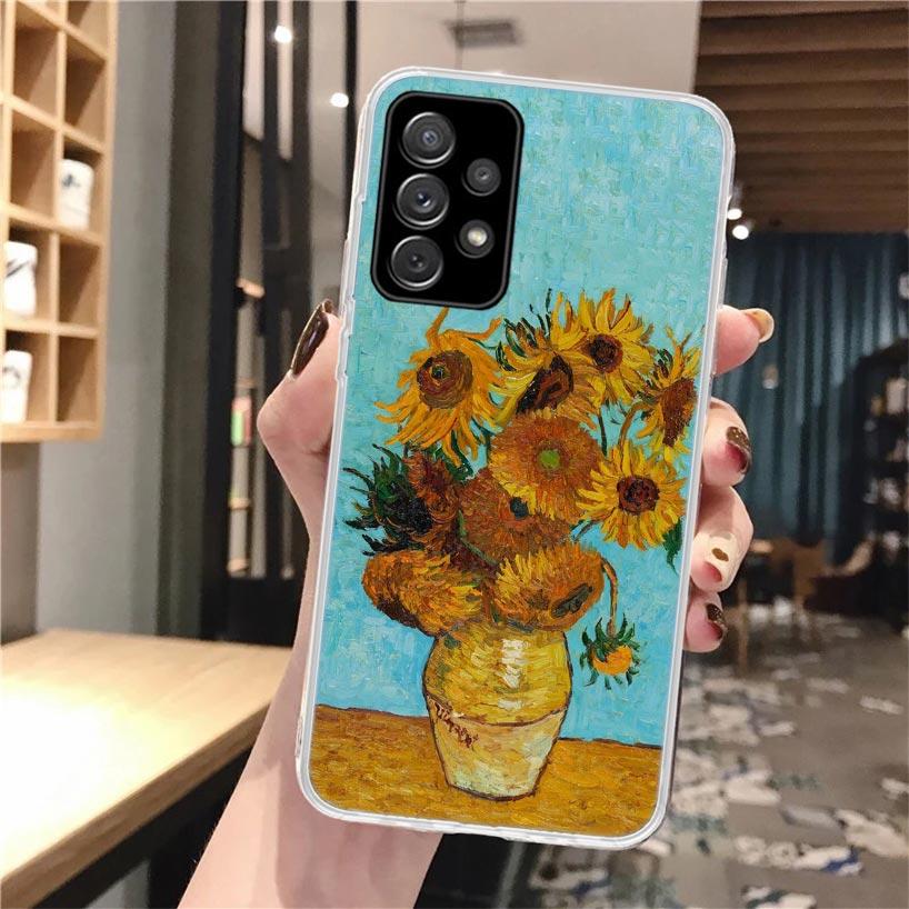 Мягкий чехол для телефона с масляной живописью Ван Гога для Samsung Galaxy A51 A50 A71 A70 A10 A20e A30 A40 A41 A31 A21s A11 A6 A7 A8 A9 Plus