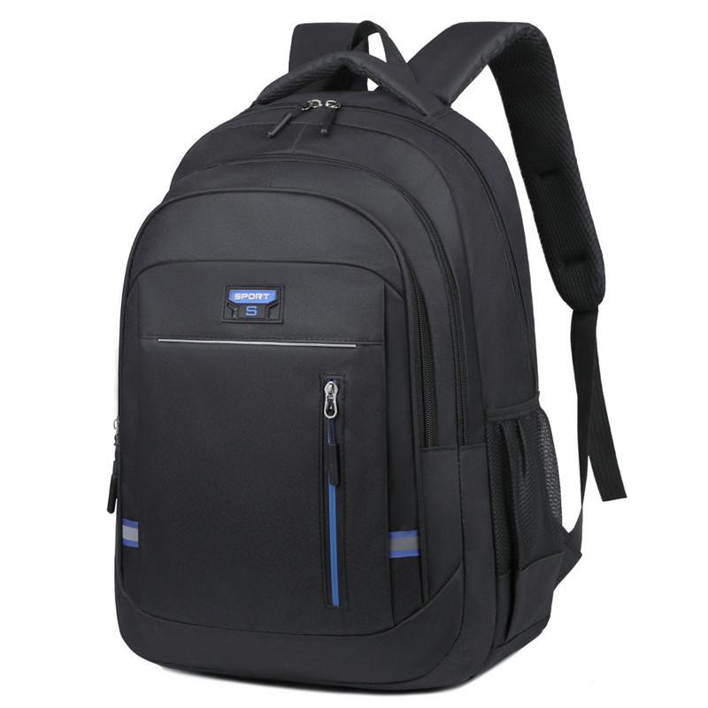 Big Capacity Travel Backpack With Striped Pattern And 16in Laptop Compartment For Students