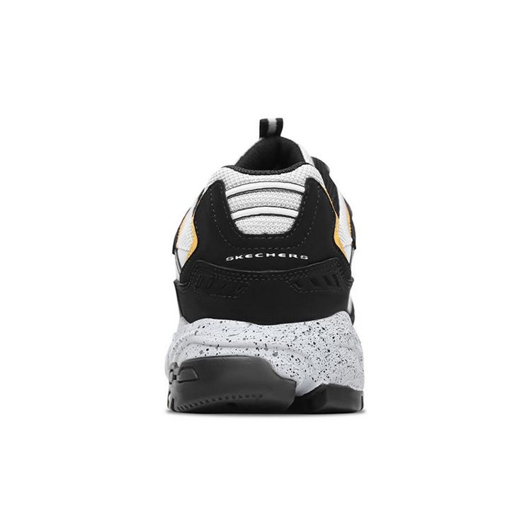 Skechers Серия Stamina Модные Толстая Подошва Пэчворк Амортизирующие Прочные Низкие Папины Кроссовки Мужская кроссовка Черный 51286-BKGY