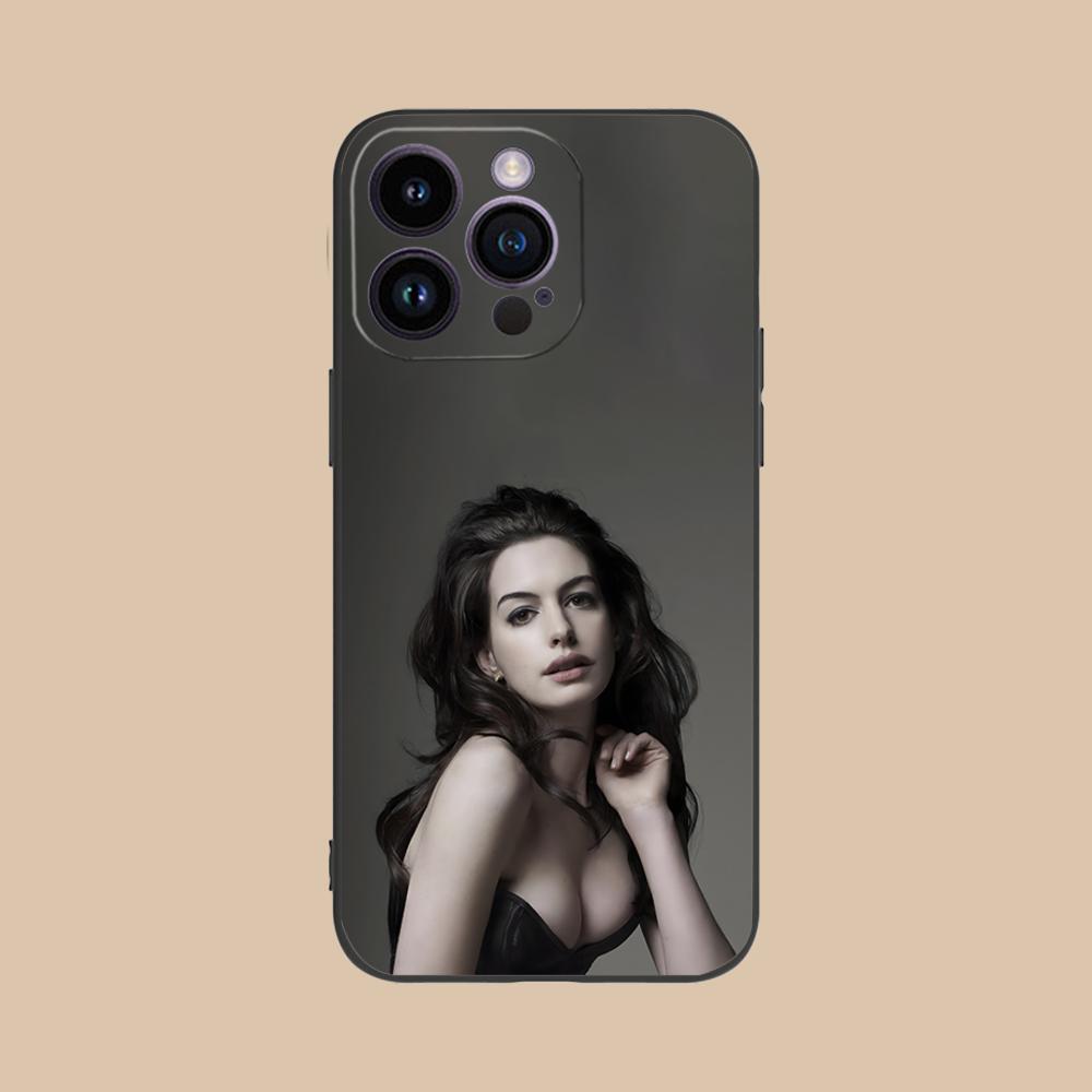 Чехол для мобильного телефона Энн Хэтэуэй для iPhone 17 16 15 14 13 12 11 X XR XS 8 7 Air Pro Max Plus Mini Цветной Чехол Роскошный Чехол