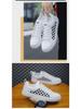 Летние мужские кроссовки Checkerboard 2024 года из искусственной кожи белого цвета, очень большие