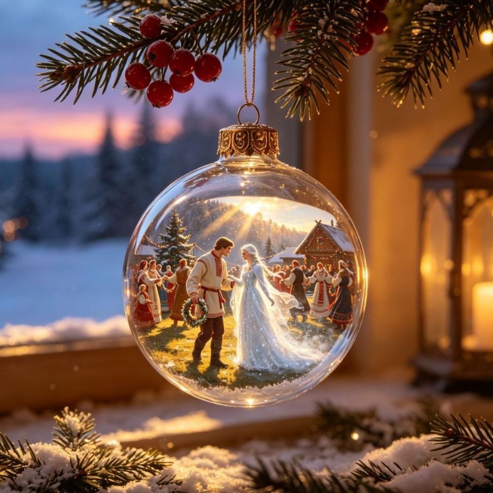 Shatterproof Light-Up Hanging Ball Ornaments LED Christmas Tree Globe Decor Outdoor Decor
