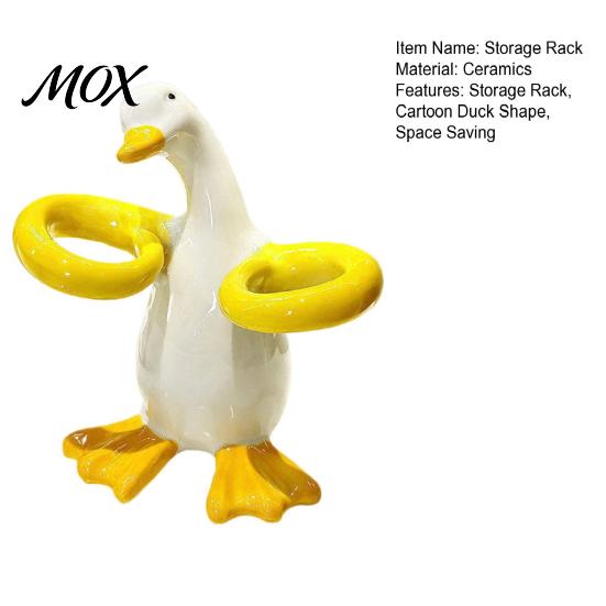 Durable Ceramic Bathroom Organizer Duck Shape Toothbrush Holder, Electric Stand, Stand Cute Countertop Organizer, for Bathrooms Sturdy Toothpaste