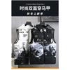 Men Reversible Thick Warm Hooded Casual Fashion Sleeveless Cotton Padded Vest