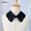 Lace Up Shawl Fake Collar Imitation Pearl Shirt Collar Accessory  Women