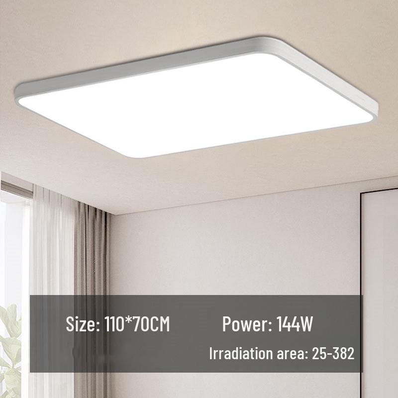 Скандинавская современная ультратонкая светодиодная прямоугольная потолочная лампа для гостиной и спальни