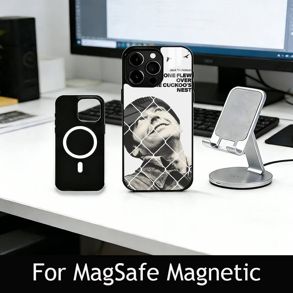 Чехол для телефона «Пролетая над гнездом кукушки» для iPhone 17, 16, 15, 14, 13, 12, 11 Plus, Pro, магнитный с Magsafe, беспроводная зарядка