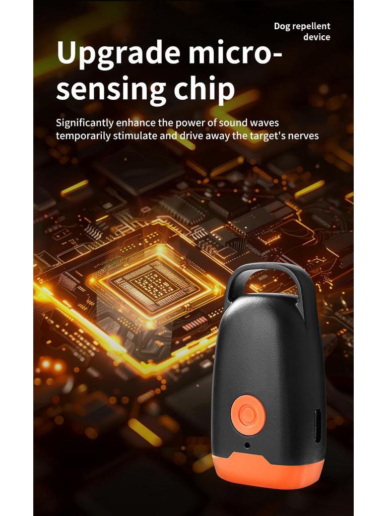 Портативный ультразвуковой отпугиватель и дрессировщик собак - Дальнобойное устройство против лая и средство самообороны