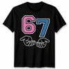 Six Seven Unisex T Shirt 67 Meme Hands Funny 6 7 Kids Teen Graphic Tee