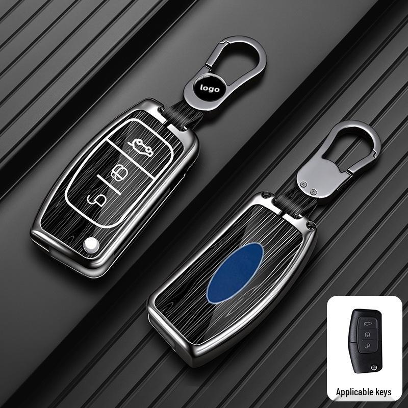 Совместимый чехол для ключей для Ford Focus 17/18, Kuga и Tourneo Connect - Унисекс, складной дизайн