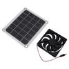 10W Solar Panel Exhaust Fan Waterproof Solar Powered Attic Ventilator for Pet House RV Greenhouse