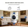 Dual-Channel WiFi Smart Indoor HD Camera with Real-time Recording and One-Key Call