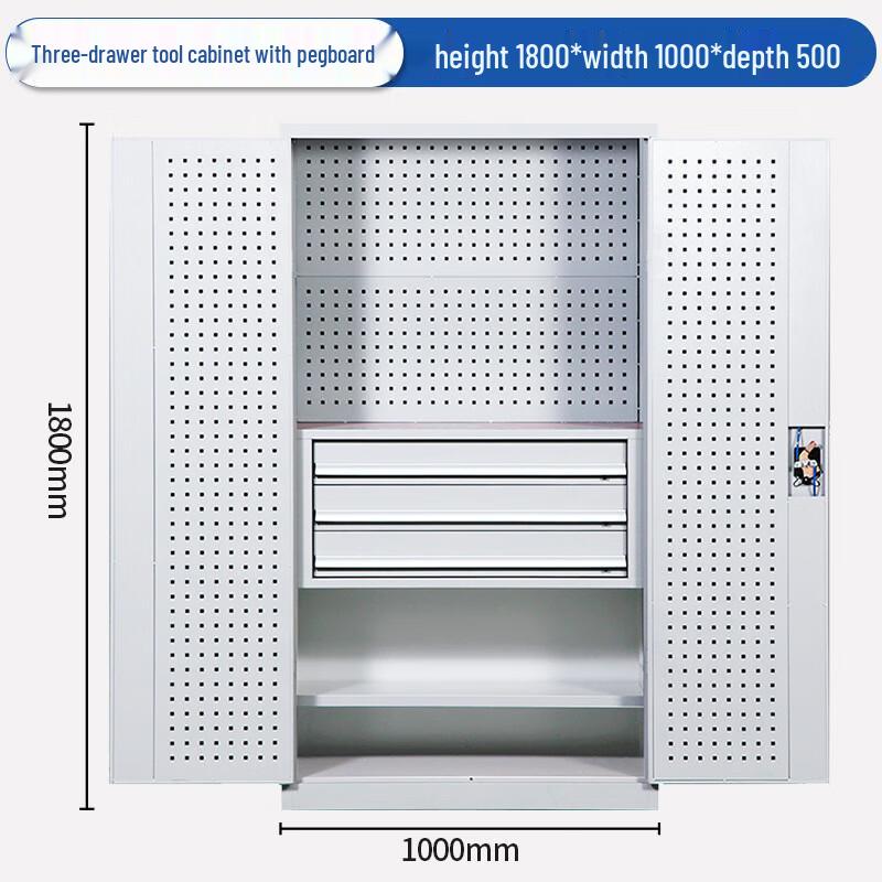 Linpan Heavy-Duty Workshop Tool Cabinet