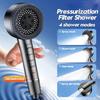 4 Modes Adjustable High Pressure Showerhead One-Key Stop Water Shower Sprayer Head Shower Head Bathroom Use Bathroom Accessories