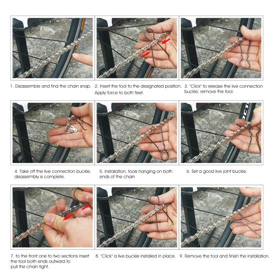 Прочные плоскогубцы для пряжки цепи. Износостойкий легкий антикоррозийный инструмент для снятия пряжки цепи для езды на велосипеде.