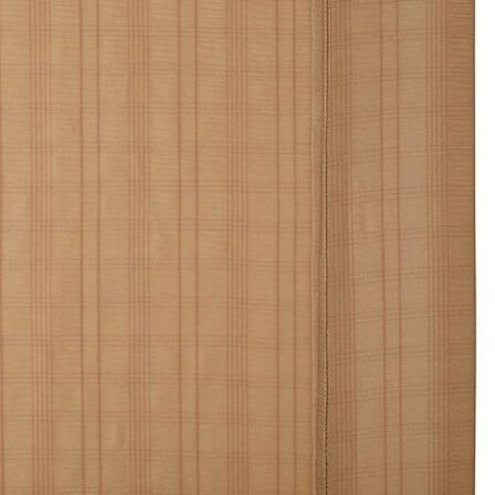 Voilage "Noa" motif rayures plissées tamisant 140 x 240 cm Atmosphera - Beige -
