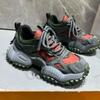 Fashion Chunky Sneakers Men Designer Mountaineering Shoes Fashion Casual Leather Fabric Breathable Height Increased Platform Sport Shoes