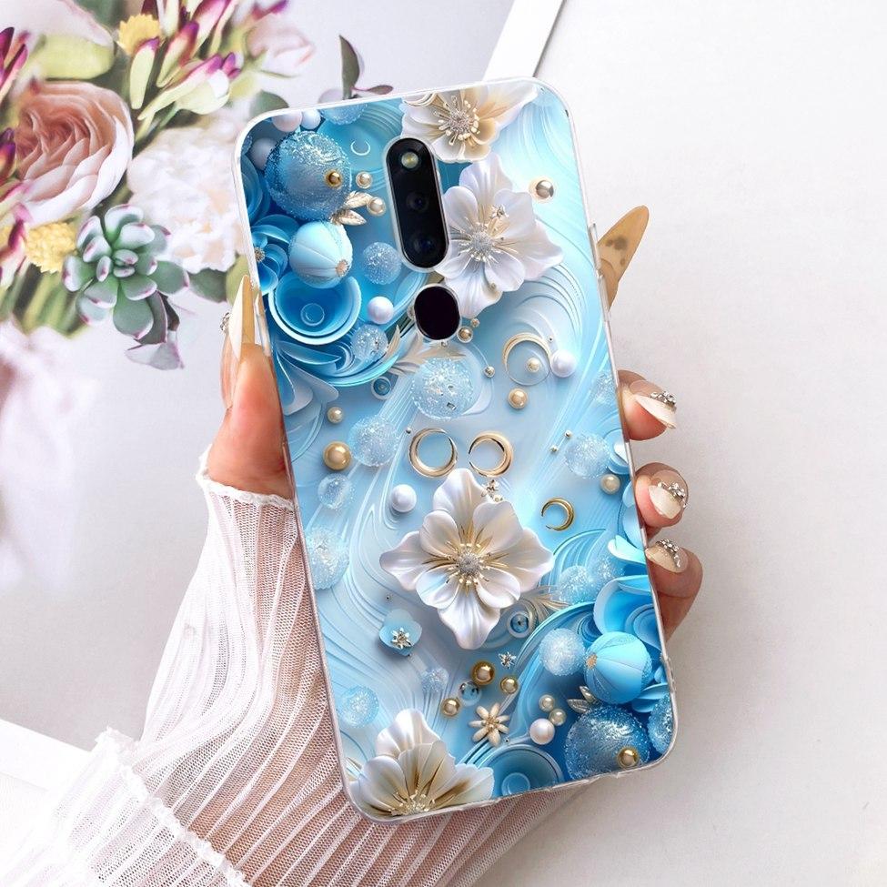 Clear Casing For Oppo F11Pro CPH1969 CPH2209 CPH1987 Phone Case For Oppo F11 Pro Cover Fashion Butterfly Funny Cute Painted