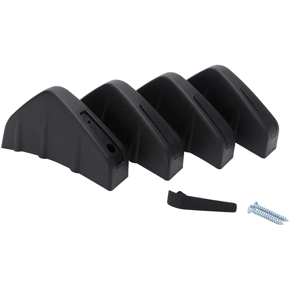 LAICY For Hyundai Veloster 2014-2021 4pcs Rear Bumper Lip Diffuser Splitter Spoiler Shark Fins Car Auto Bumper Lip Anti-crash