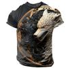 Men's Graphic Animal Wolf T Shirt Short Sleeve T Shirt 3D Print Crew Neck Shirt Daily Designer Retro Vintage Sports Outdoor Holiday Going Out  Summer