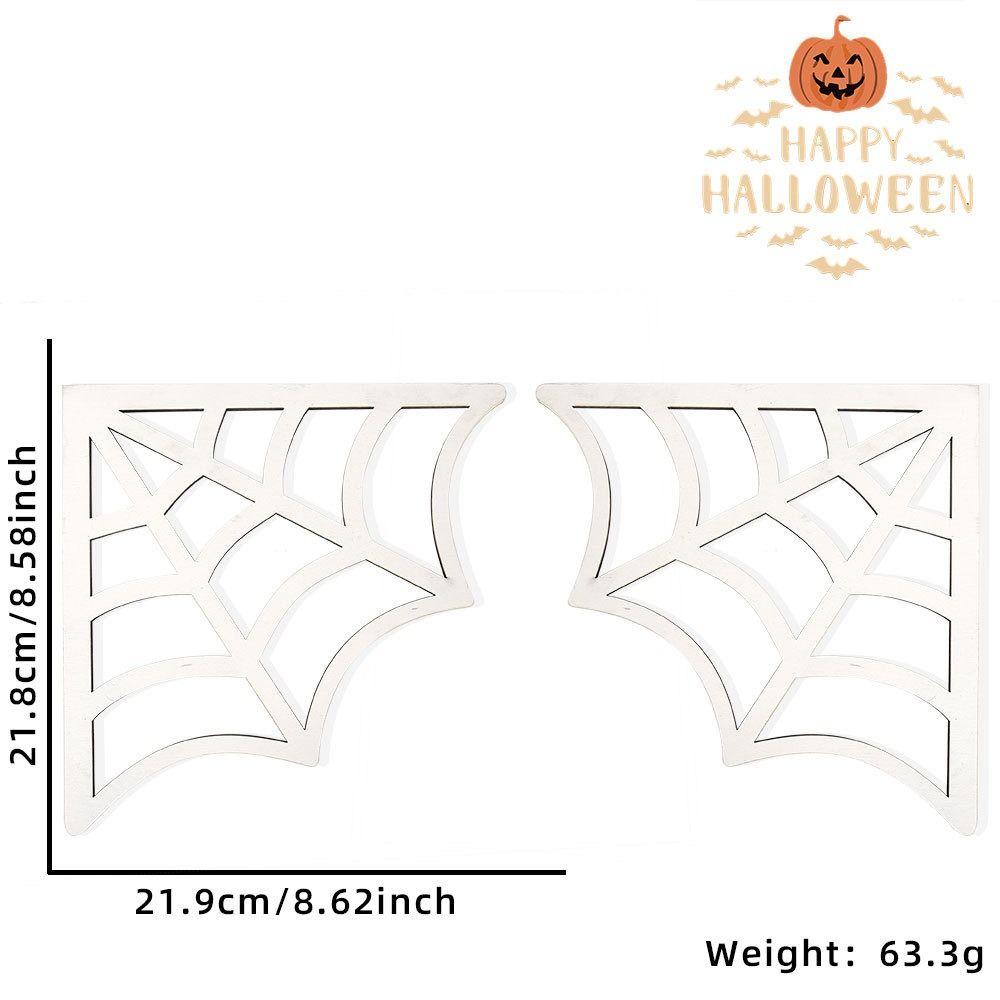 1 пара паутин Хэллоуин дверная рама украшение для вечеринки дверной угол знак дверь