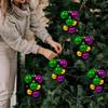 4Pcs Shatterproof Christmas Tree Ball Cluster Decor Plastic Christmas Ball Strings  Christmas Party