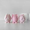 Высококачественная 3D силиконовая форма сова мультяшная для DIY ароматических свечей, гипсовых украшений. Милый животный рисунок совы. Для изготовления мыла, свечей ручной работы.