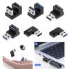 USB 3.0 Male to Female 90-градусный угловой удлинительный адаптер USB-разъем вверх/вниз 10 Гбит/с для ноутбука ПК