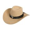 Ethnic Style Cowgirl Jazz Hat Cow Head Visor Caps Vintage Knight Hat  Cycling