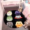 Pokemon Togepi Themed Round Rug HD Print Cute Animal Design Anti-Slip Floor Carpet Bedroom Ornament