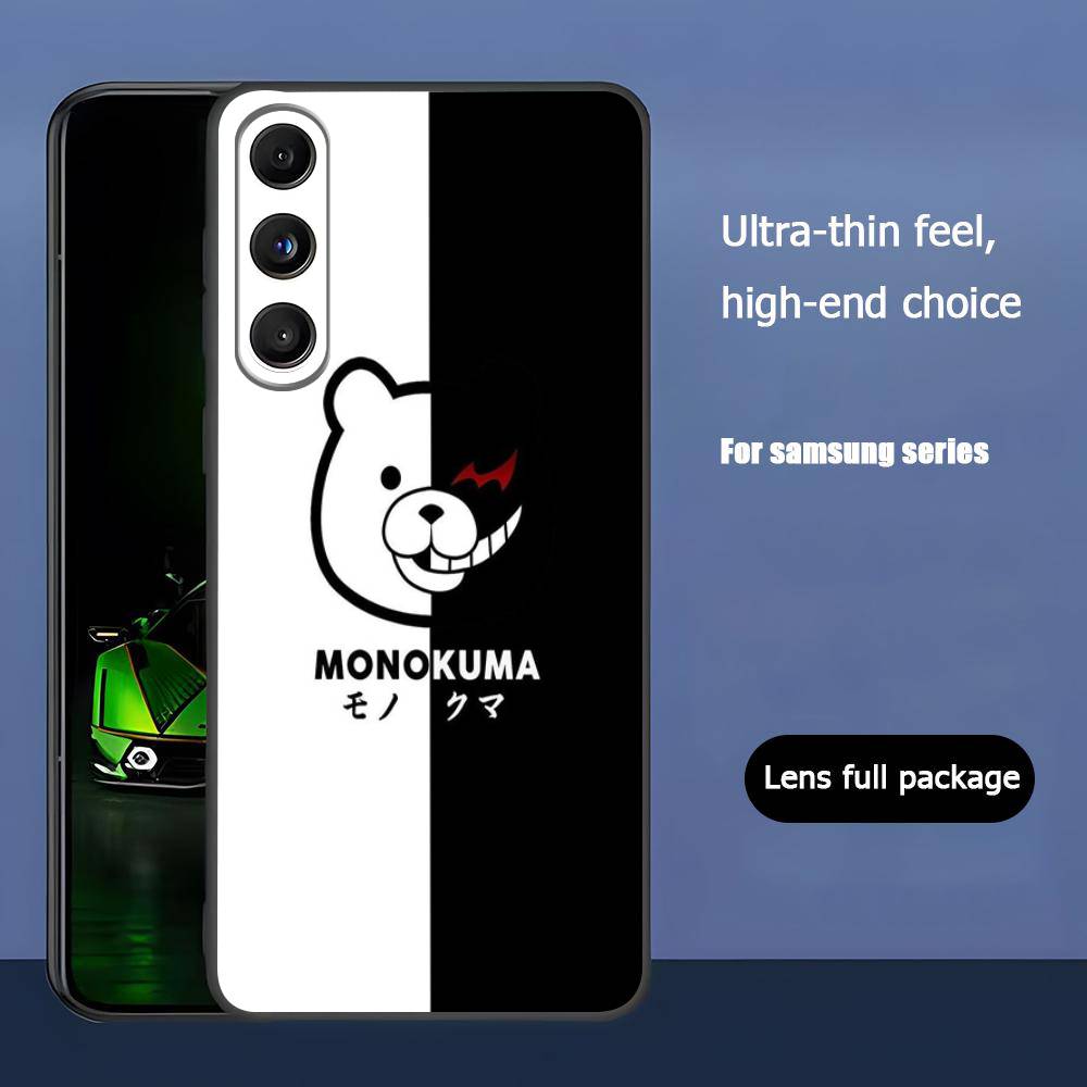 Kumamon Danganronpa Monokuma Роскошный Черный Чехол Для Телефона Для Samsung Galaxy S23 S24 S25 Ultra S22 Plus S21