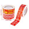 250Pcs/Roll 25x45mm Fragile Shipping Stickers Fragile Roll Sticker  Fast Drop Shipping