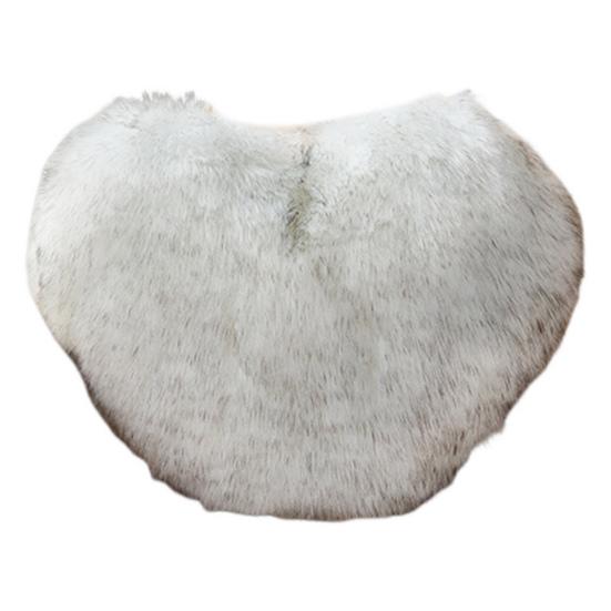 Декоративная подушка, нечеткая длинная подушка из искусственного меха в форме сердца, пушистый диван, украшение для спальни, подушка для поясничной спины, товары для дома