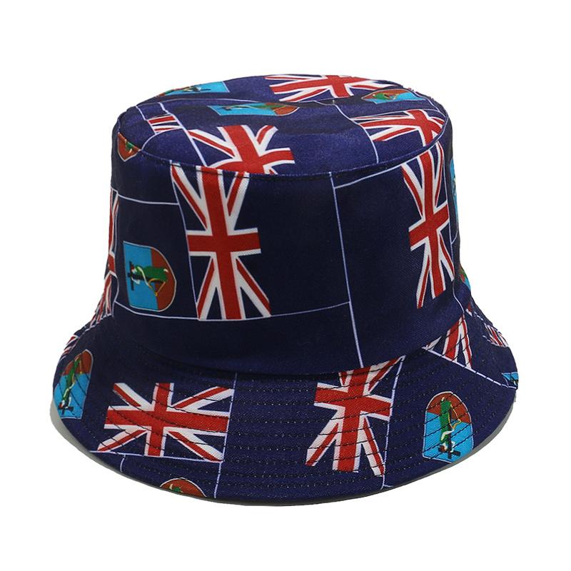 New Custom Higher Quality Country Flag Cotton+Polyester Durable All Seasons Bucket Hat for Crazy Soccer Football Fan