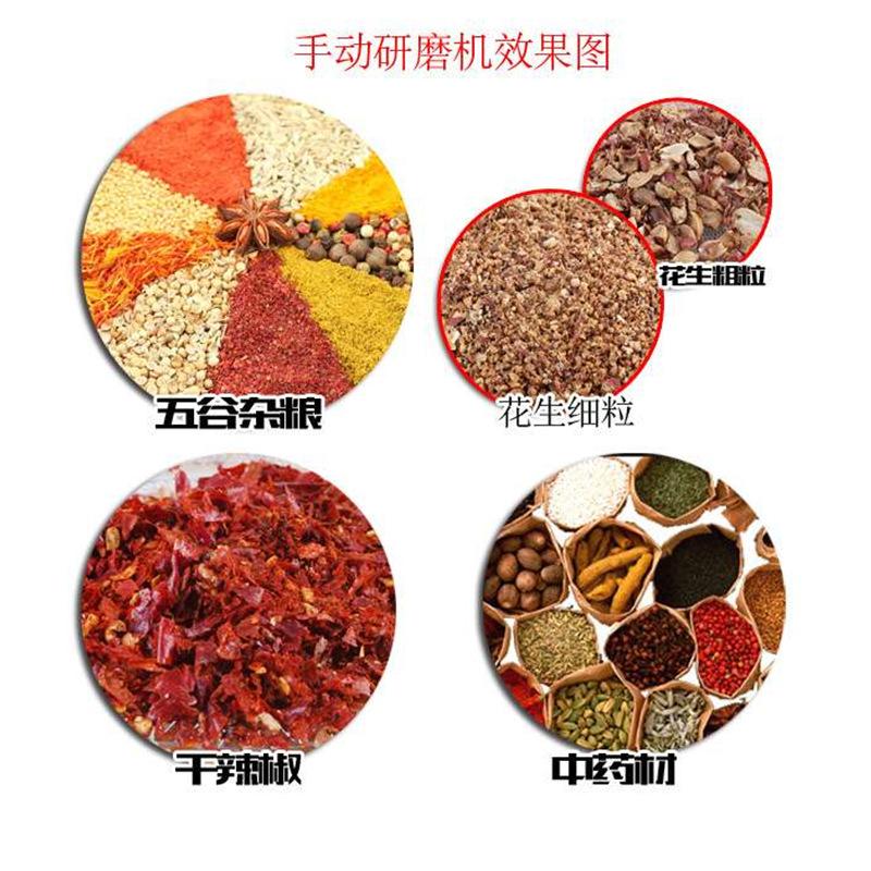 Manual Coffee Bean Grinder for Home Use, Multi-Grain Corn Crusher Tin-Plated Cast Iron