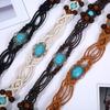 Versatile Woven Belt Ethnic Style Dress Chain Waist Dress Accessories Braided Waist Belt  Women