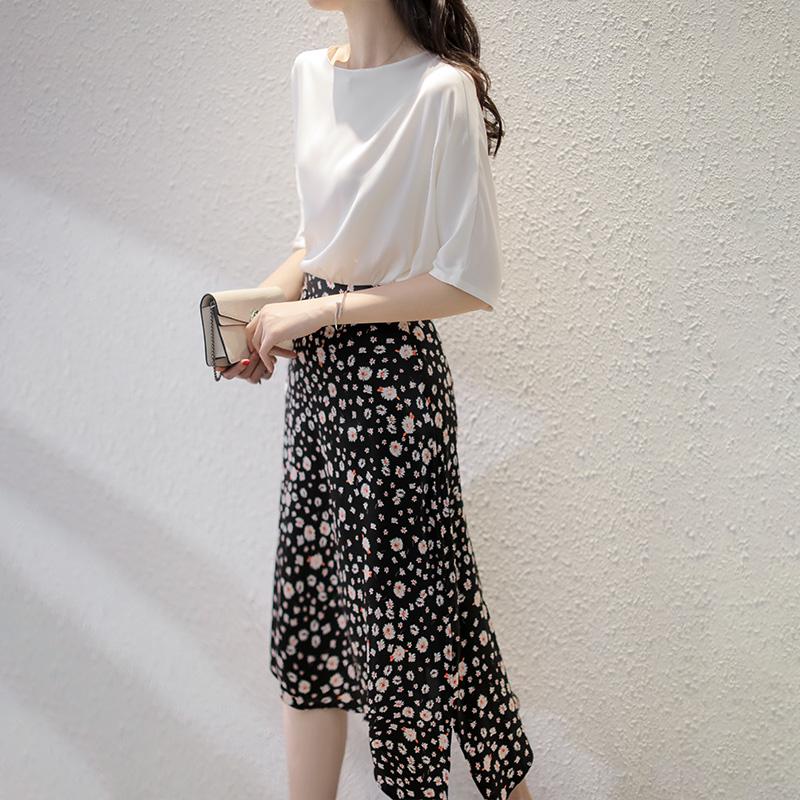 Женский облегающий топ с рукавом три четверти в корейском стиле из сатина